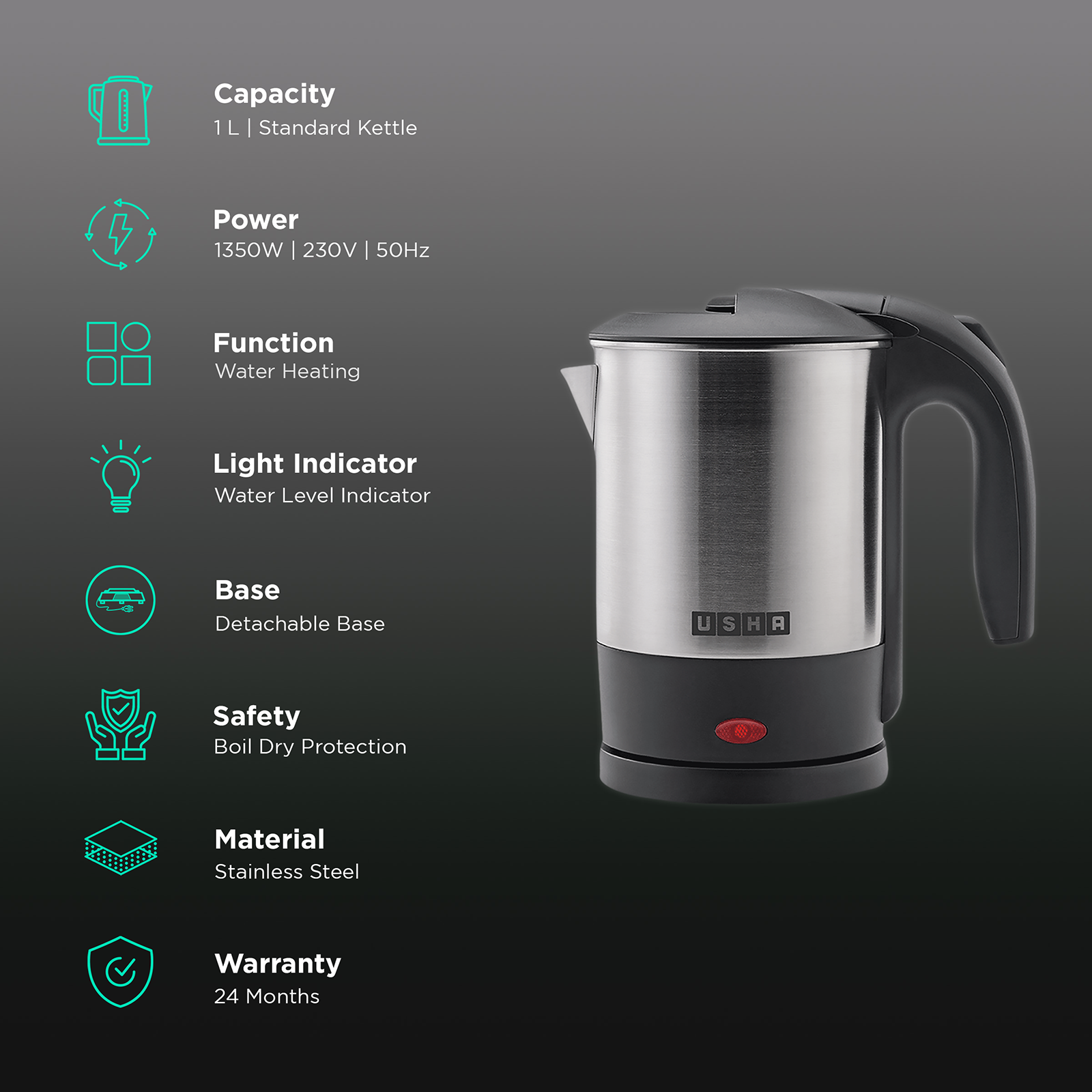 Usha 2024 electric kettle